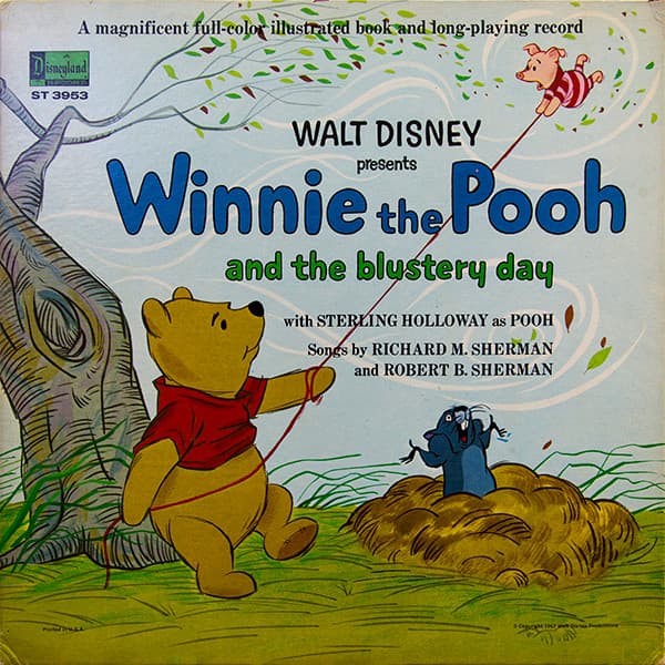Sterling Holloway – Winnie The Pooh And The Blustery Day vinyl cover art