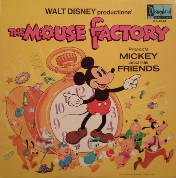 Various – The Mouse Factory Presents Mickey And His Friends vinyl cover art