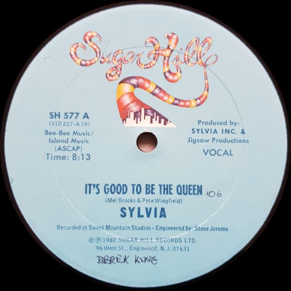 Sylvia Robinson – It'S Good To Be The Queen vinyl cover art