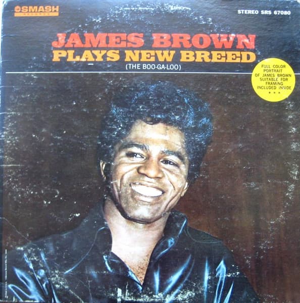 James Brown – Plays New Breed (The Boo-Ga-Loo) vinyl cover art