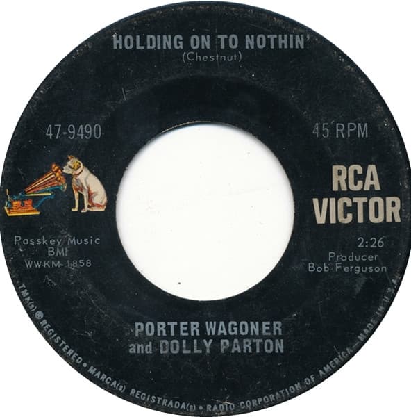 Porter Wagoner And Dolly Parton – Holding On To Nothin' vinyl cover art