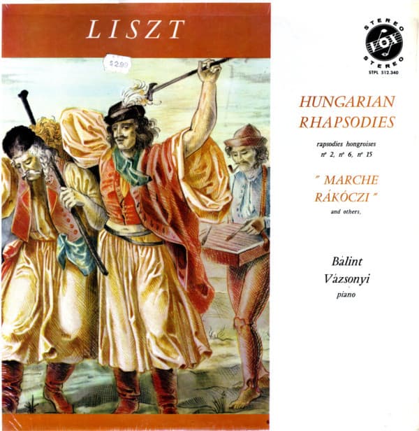 Liszt* - BáLint VáZsonyi – Liszt* - BáLint VáZsonyi - Hungarian Rhapsodies vinyl cover art